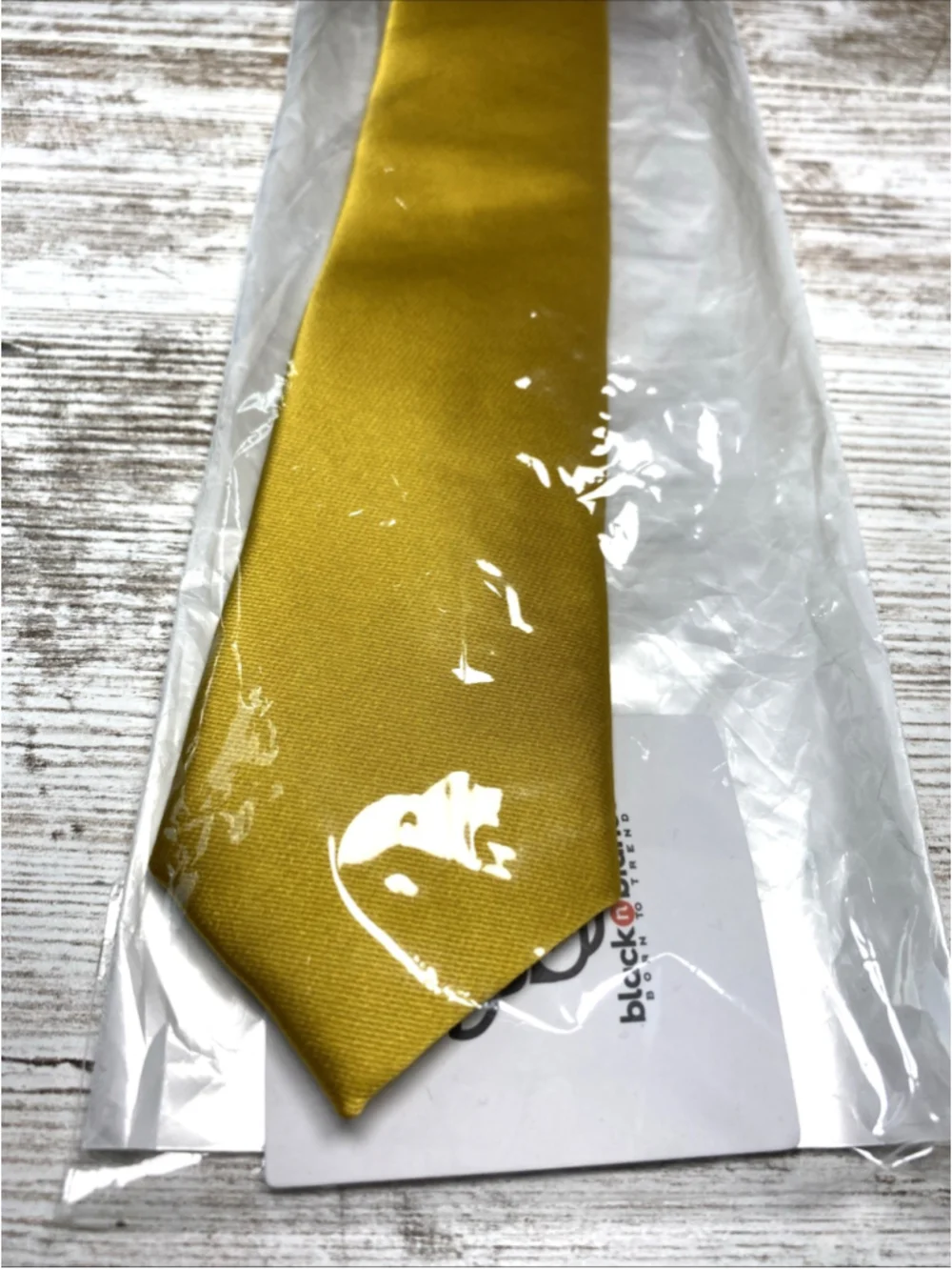 Boys Gold Pre-Tied Zipper Tie Formal Wedding Easter New Sealed
